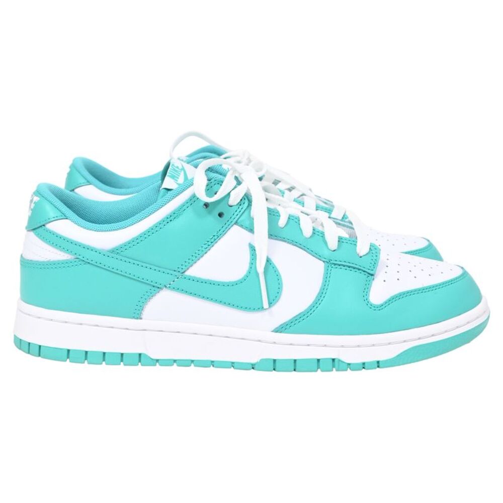 Nike Dunk Low Clear Jade Sneakers in Turquoise Leather